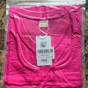 Bkrive Pink V-Neck Shirt
